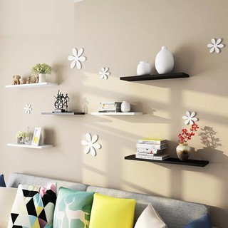 [BÁN CHẠY] Bộ 6 kệ treo tường trang trí tivi - sofa - phòng khách -Gỗ lõi xanh chống ẩm +Tặng phụ kiện lắp