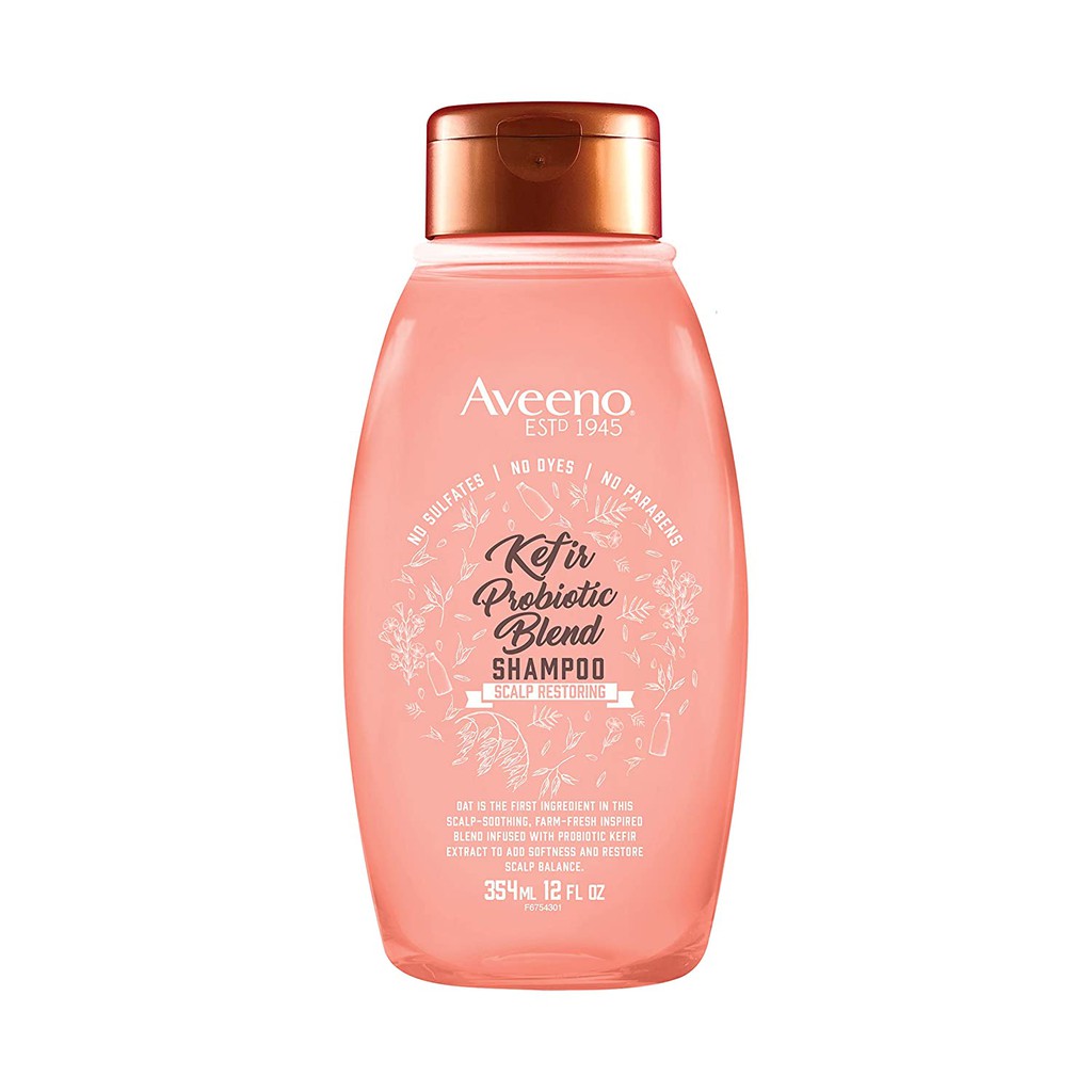 Dầu gội thiên nhiên phục hồi da đầu hư tổn AVEENO Kefir Probiotic Blend Shampoo 354ml (Mỹ)