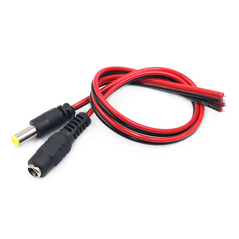 Set 5 dây cáp nguồn DC đầu cắm/ lỗ cắm/ cả đầu cắm và lỗ cắm 5.5x2.1mm 5A tiện lợi