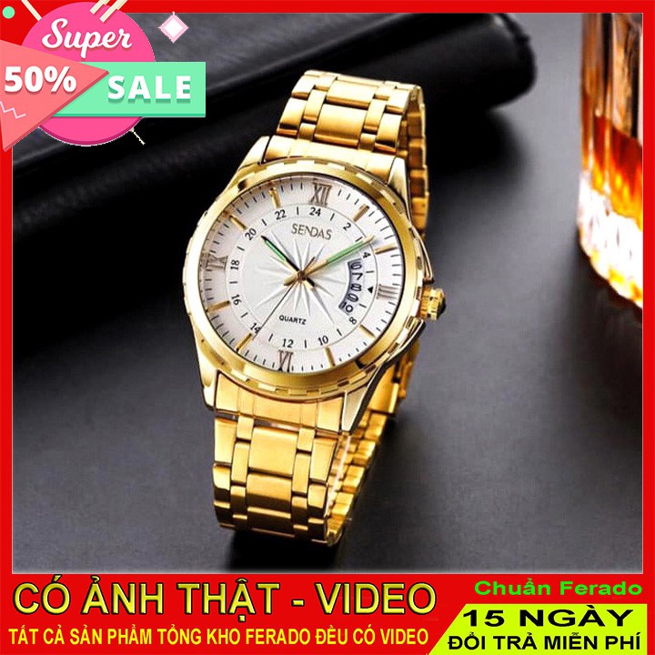 Đồng Hồ Nam SENDAS Chống Nước, Chống Xước BẢO HÀNH 1 ĐỔI 1
