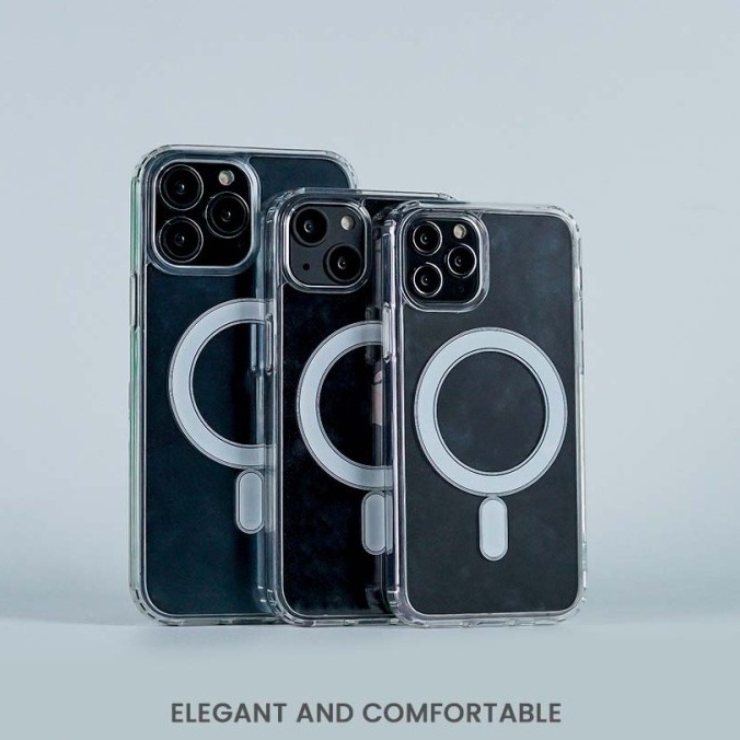 Ốp Điện Thoại Từ Tính Trong Suốt Chống Sốc Cho iPhone 11 12 13 14 Pro MAX XR X XS MAX 7 8 Plus 7 8