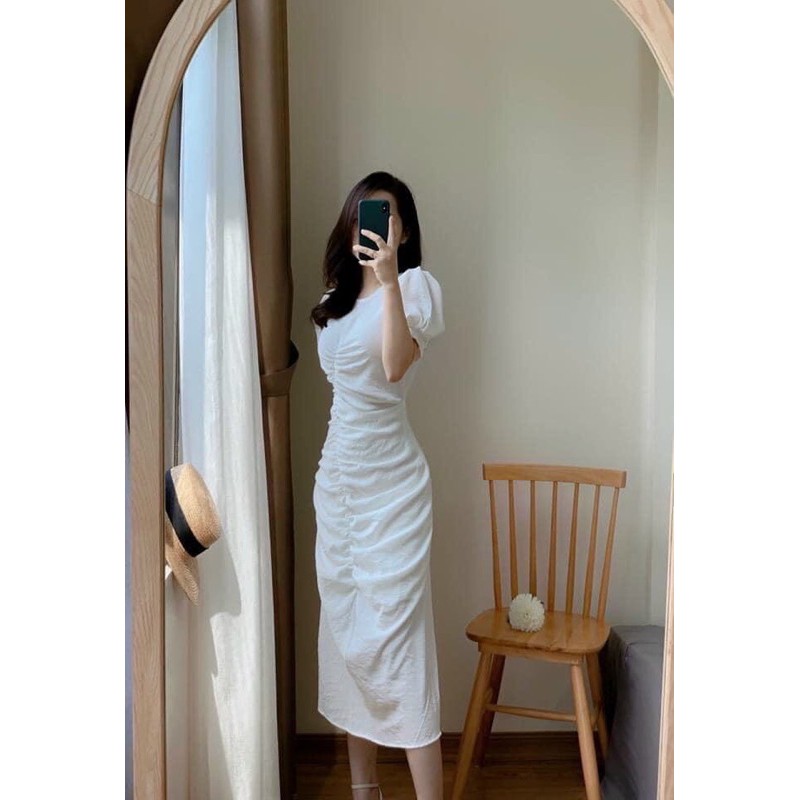 VÁY TRẮNG DỰ TIỆC SANG CHẢNH👉XẢ KHO THANH LÝ GIÁ RẺ👈ĐẦM DÁNG DÀI THANH LỊCH,SIÊU PHẨM DỰ TIỆC 2020 | BigBuy360 - bigbuy360.vn