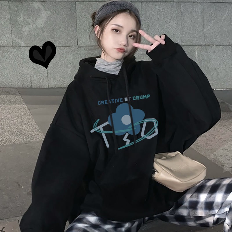 Áo Khoác Hoodie Dày Dặn Phong Cách Hàn Quốc Thời Trang Cho Nữ