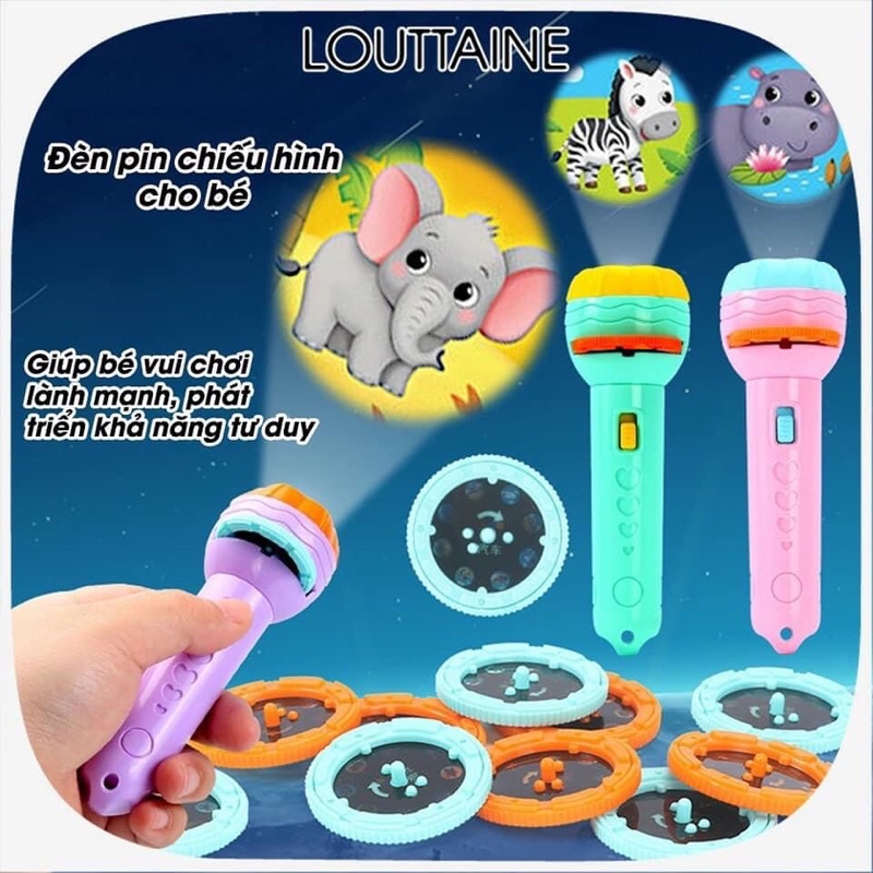 ĐÈN PIN CHIẾU HÌNH CHO BÉ