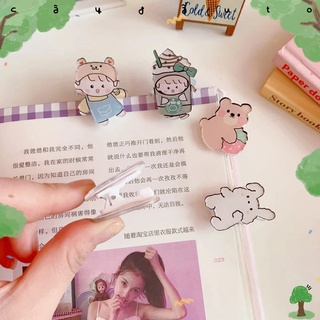 Bộ 2 Kẹp Giấy - Đánh Dấu Tài Liệu Trà Sữa Đáng Yêu