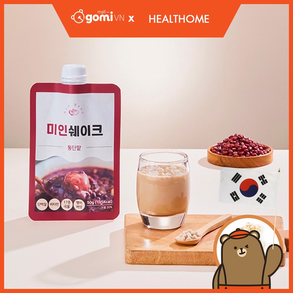 Ngũ Cốc Dinh Dưỡng Đậu Đỏ Thay Thế Bữa Ăn Healthome Shaking S Redbean (Bịch 5 gói) GomiMall