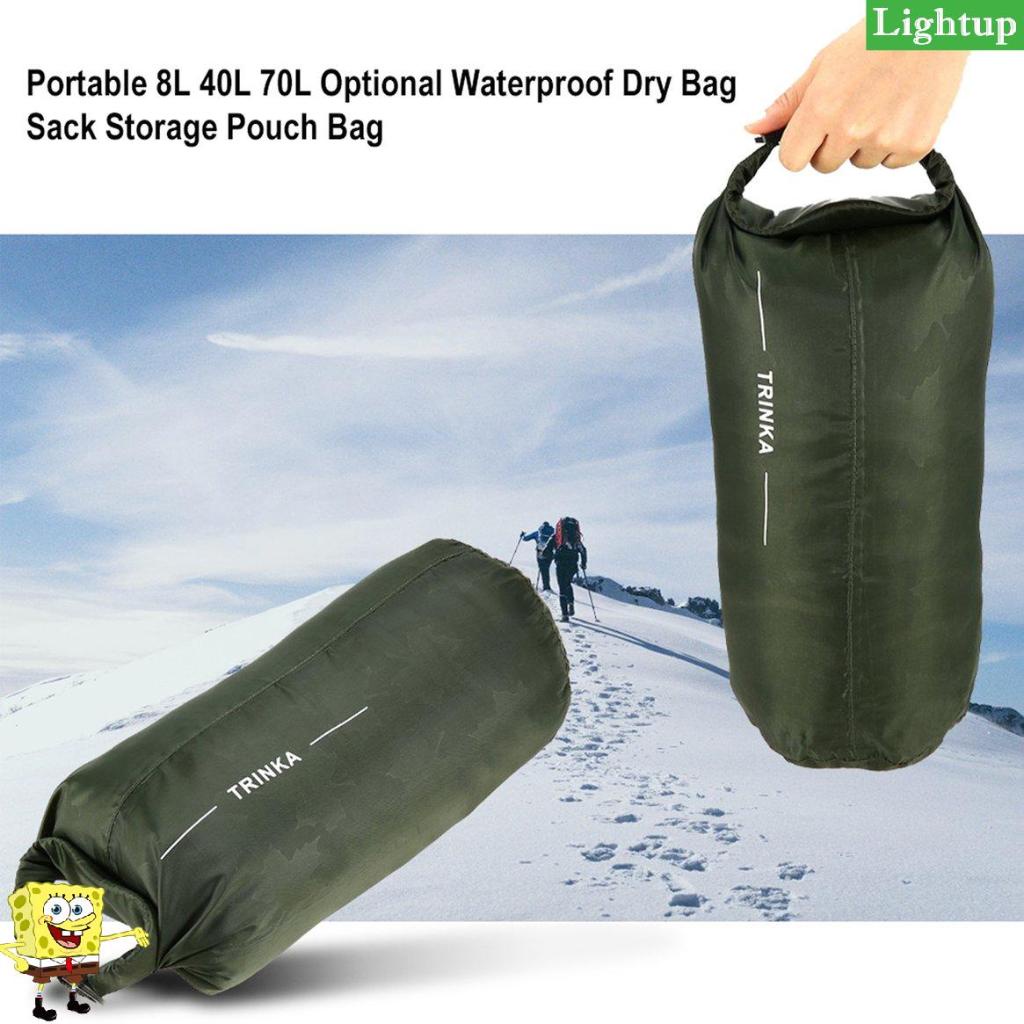 Di động 8L 40L 70L Túi khô không thấm nước Tùy chọn Túi lưu trữ Túi