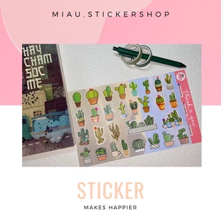 Bìa sticker xương rồng 29 miếng