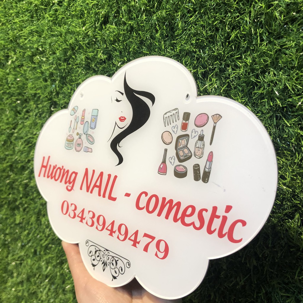 Bảng hiệu mica thiết kế theo yêu cầu - in tên shop của bạn