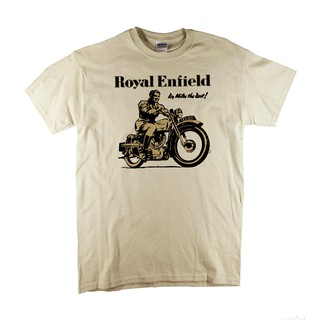 Áo thun nam in hình xe mô tô/chữ Royal Enfield phong cách thể thao thời trang