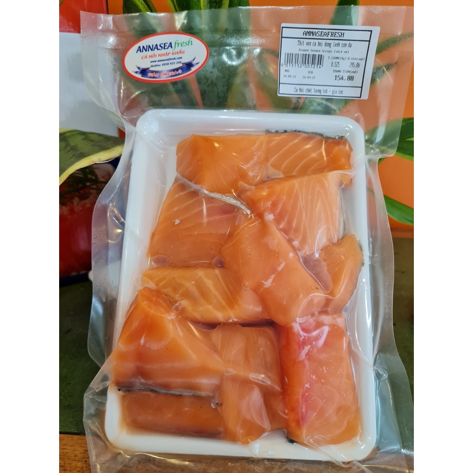 Thịt vụn cá hồi đông lạnh Annaseafresh 500gr/1000gr