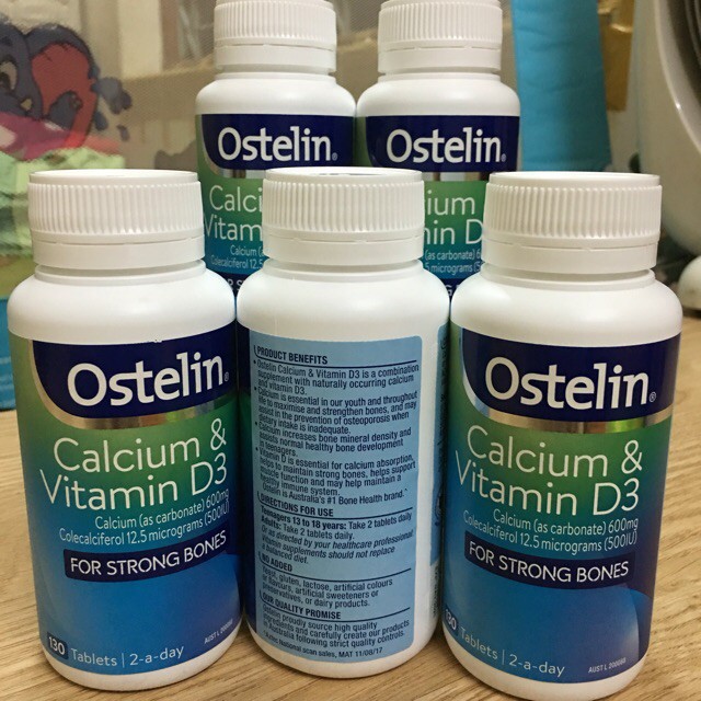 Ostelin Vitamin D & Calcium cho bà bầu 130 viên Úc