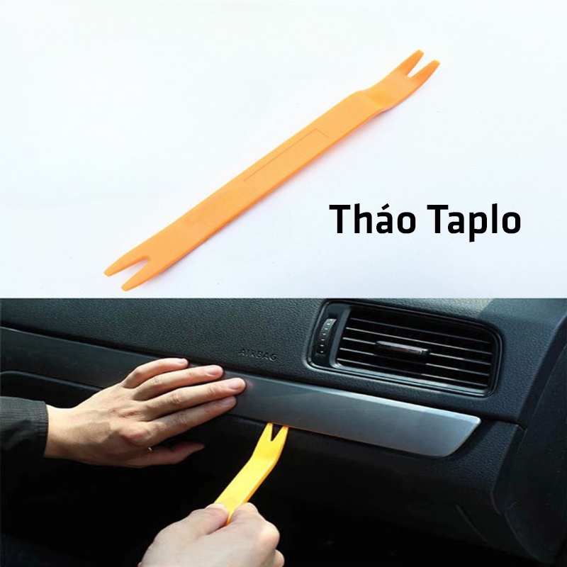 Bộ Dụng Cụ Tháo Lắp Nội Thất Ô Tô Xe Hơi 4 Món Bằng Nhựa Cao Cấp