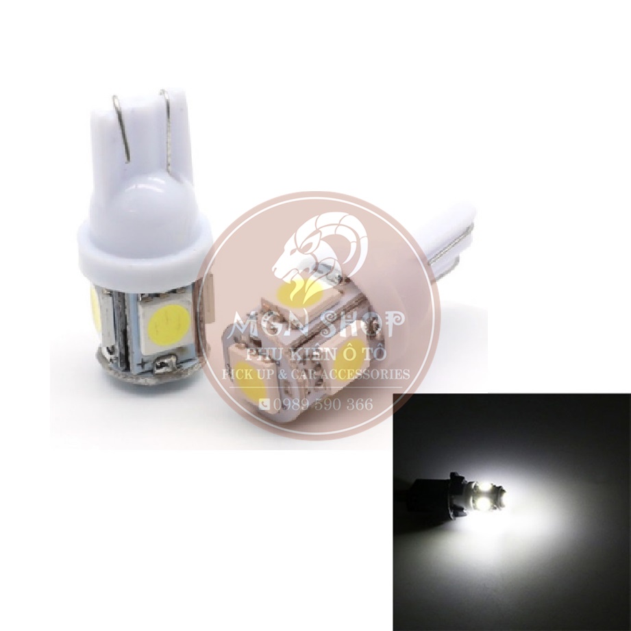 LED [T10] [5 Chip Led SMD] [7 màu] [01 bóng] dành cho ô tô xe máy