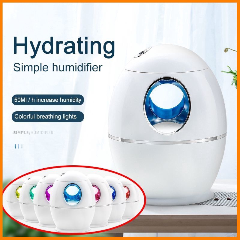 Ready Stock800Ml Large Capacity Air Humidifier USB Aroma Diffuser Ultrasonic Cool Water Mist Diffuser With Colorful LED Night Light For Office Home