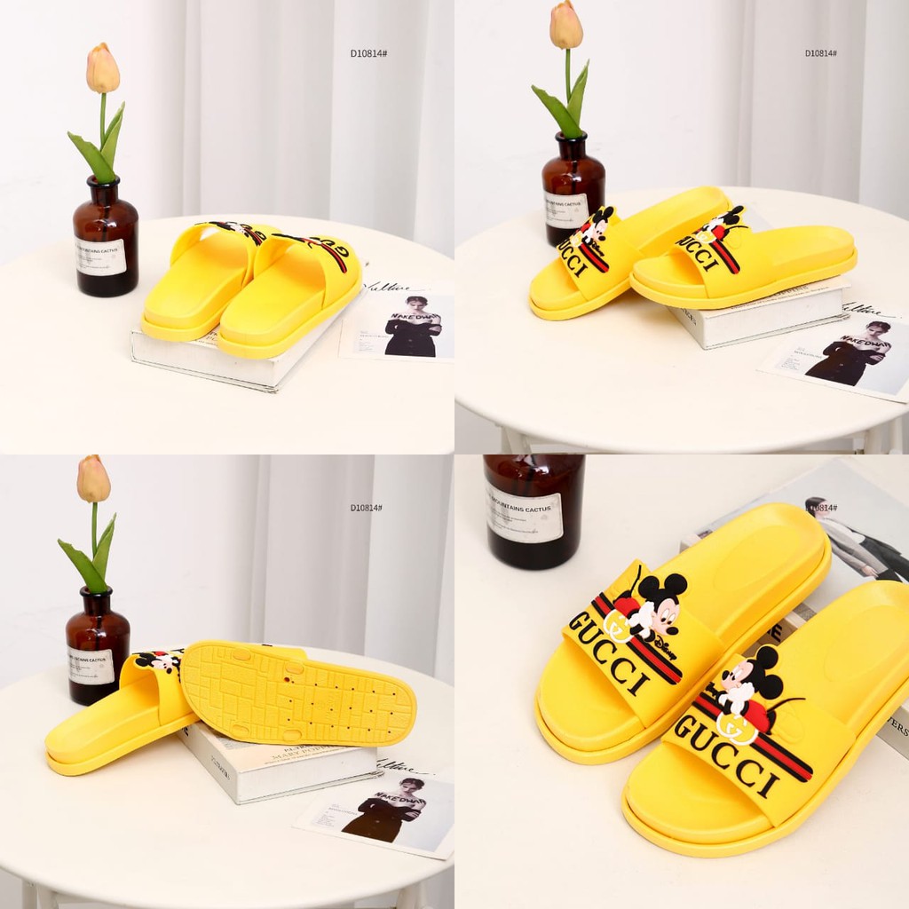 Disney Sandal Gucci D10814 Hình Chuột Mickey Xinh Xắn