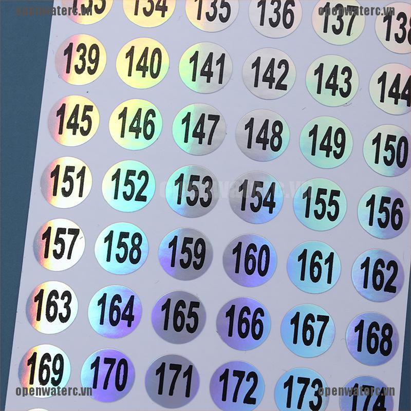 1 Tờ Đề Can Dán Móng Tay Hình Chữ Cái Và Số