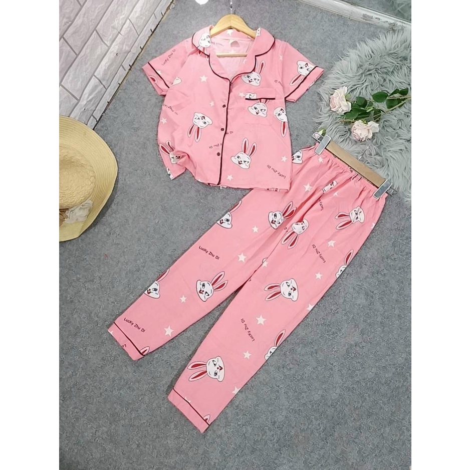 ĐỒ BỘ PIJAMA DÀI VẢI LỤA HÀN SIÊU XỊN DÀY MỊN ĐẸP SIÊU MÁT SIZE DƯỚI 60KG