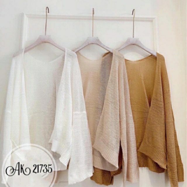 ÁO KHOÁC CARDIGAN LEN SIÊU MỎNG VÀ MỀM MẠI