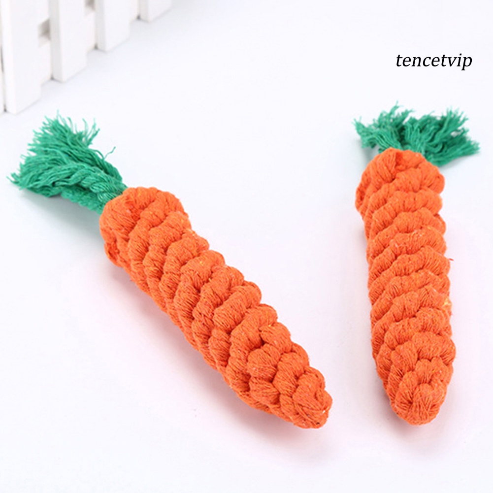 Cà Rốt Đồ Chơi Bằng Dây Cotton Cho Thú Cưng