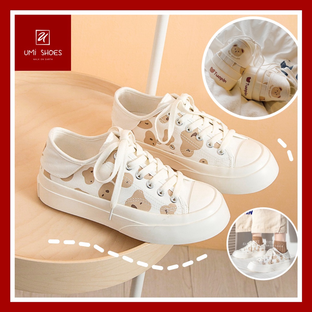 [LOẠI 1] Giày thể thao nữ đế bằng bánh mì basic độn đế vải canvas bata mới hot phong cách retro ulzzang đẹp cá tính đẹp