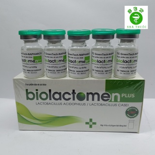 Men vi sinh Biolactomen Plus men vi sinh đa dụng hộp 10 lọ