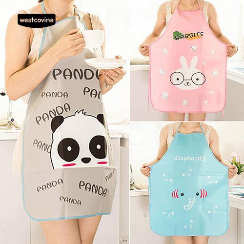 Tạp dề chống nước hoạ tiết hoạt hình cho nữ