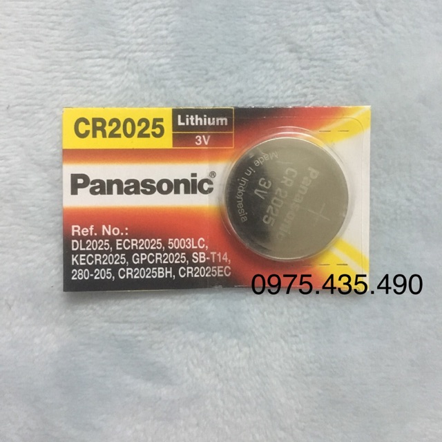 Pin CR2025 Panasonic 3V Lithium Vỉ 1 viên