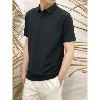 Polo trơn gân 3371 giấu cúc