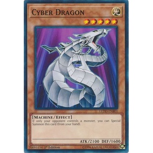 Thẻ bài Yugioh - TCG - Cyber Dragon - LEDD-ENB01 / LEDD-ENB01'