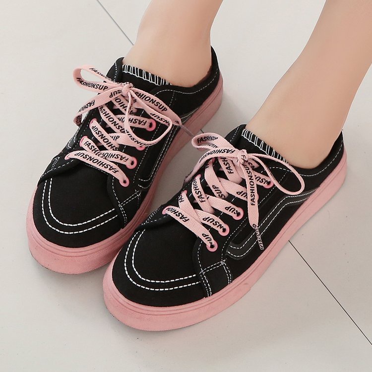 Giày Thể Thao Canvas Nửa Đế Phong Cách Harajuku Hàn Quốc Thời Trang Mùa Hè Hàng Mới 2022 TTH295