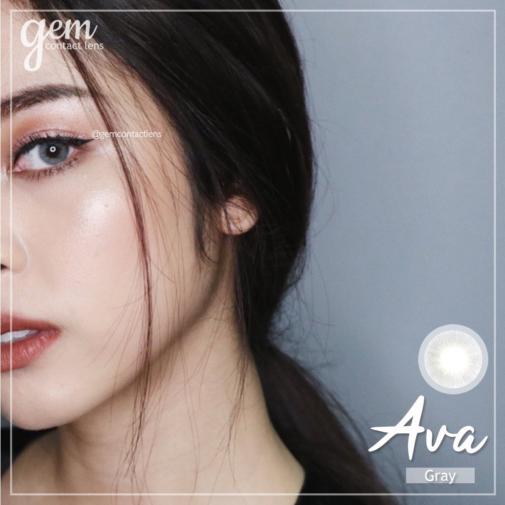 Lens áp tròng AVA GRAY ẩm cao 55% - HSD 6 THÁNG