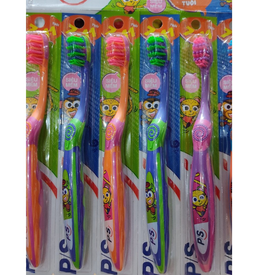 Bàn Chải Đánh Răng PS Trẻ Em 2-6t/ 7-11 tuổi lẻ 1 cái
