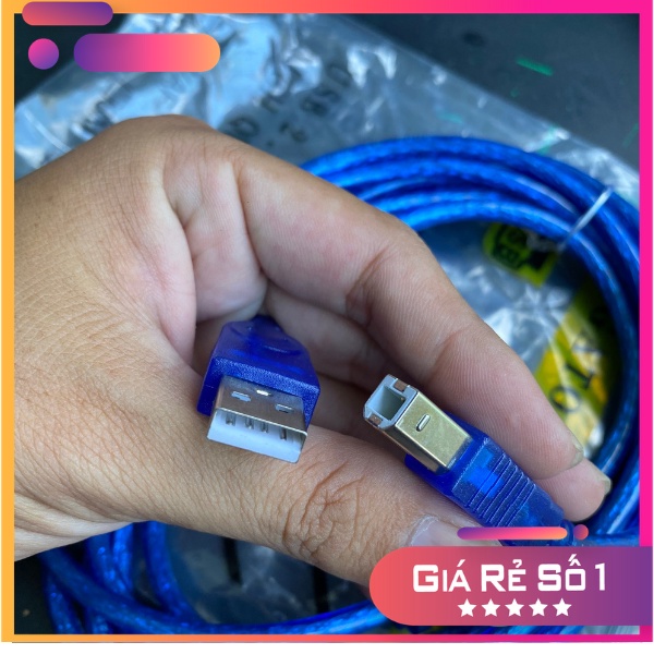 Dây cáp máy in cổng USB 3m 2.0 Xanh