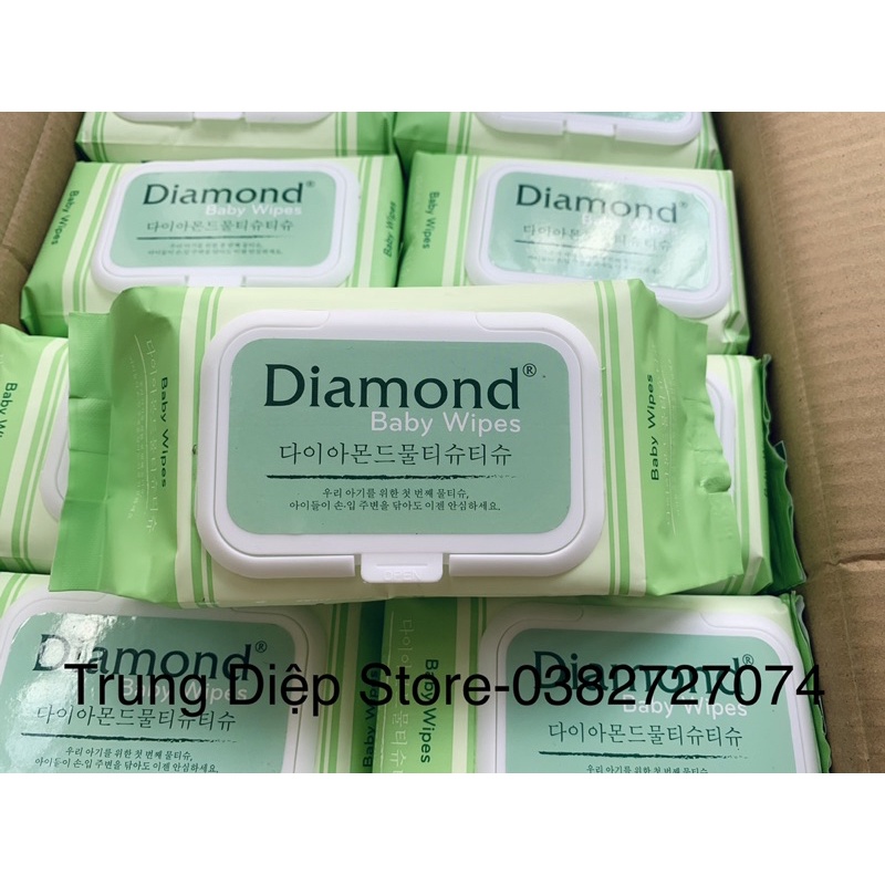 Sỉ 1 thùng 30 gói khăn ướt cao cấp Diamond