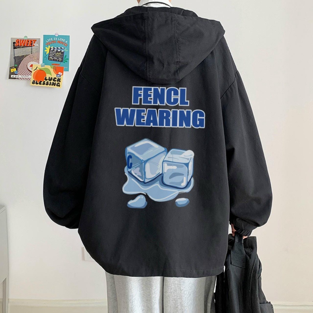 Áo khoác hai lớp có mũ thời trang nam, chất vải dù xịn xò