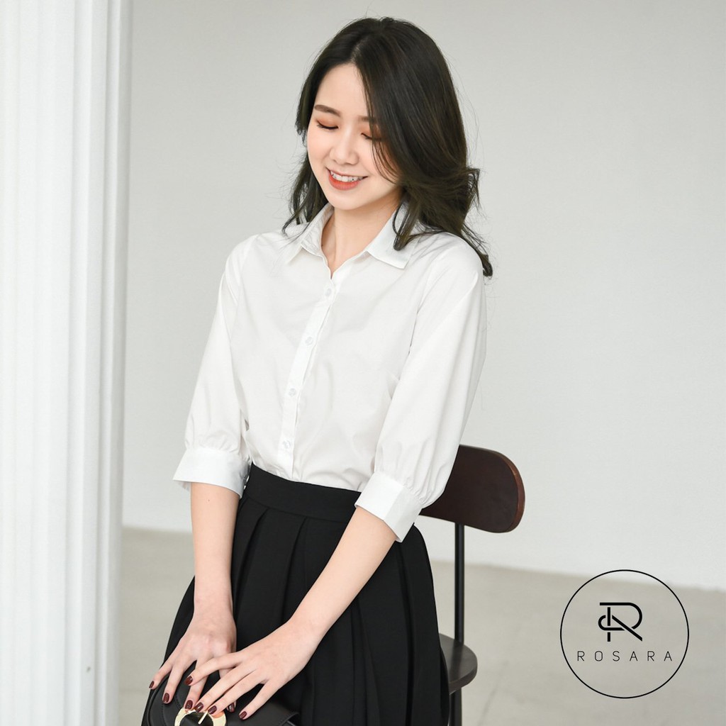 Chân váy dáng xòe tiểu thư dáng dài thời trang nữ ROSARA GG03 | BigBuy360 - bigbuy360.vn