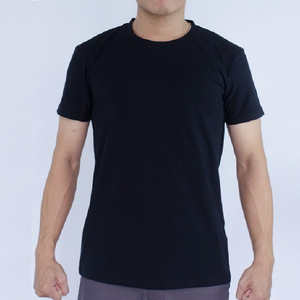 ÁO THUN TRƠN BASIC TRẮNG ĐEN NGẮN TAY CỔ TRON NAM NỮ của KADINO, ÁO PHÔNG TRƠN BASIC TRẮNG ĐEN | BigBuy360 - bigbuy360.vn