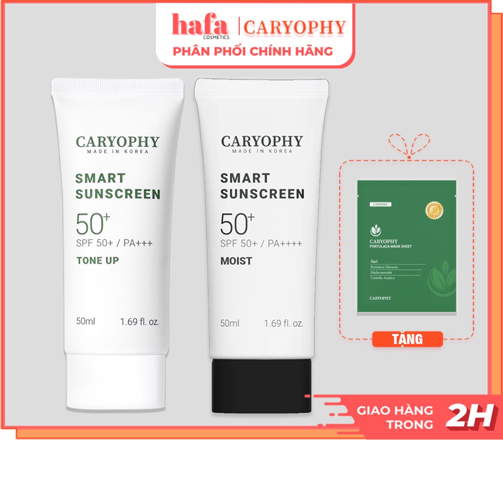 Kem chống nắng thông minh Caryophy Smart Sunscreen SPF50+ PA++ + TONE UP 50ml