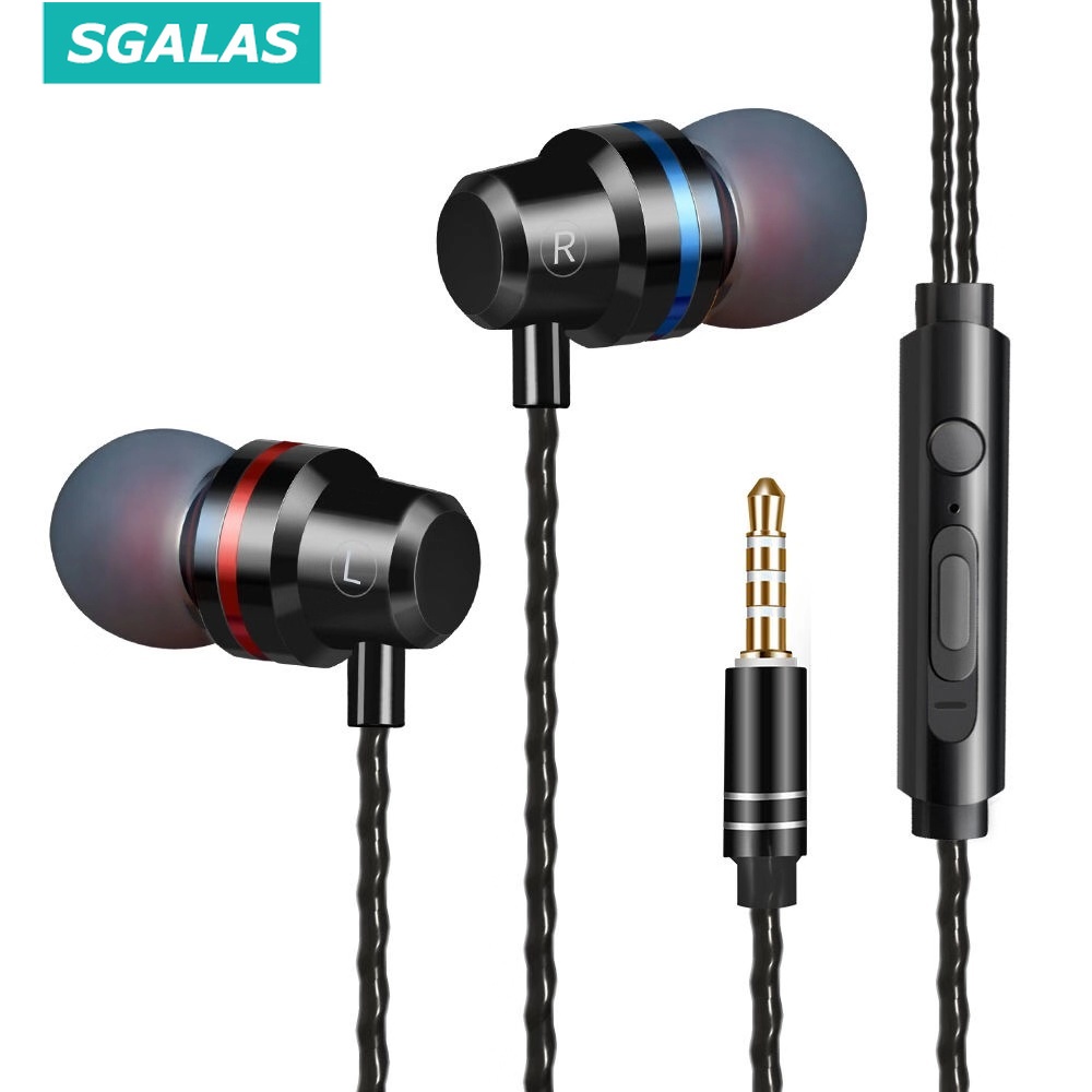 Tai Nghe Có Dây SGALAS Kiểu Nhét Tai Với Mic 3.5mm