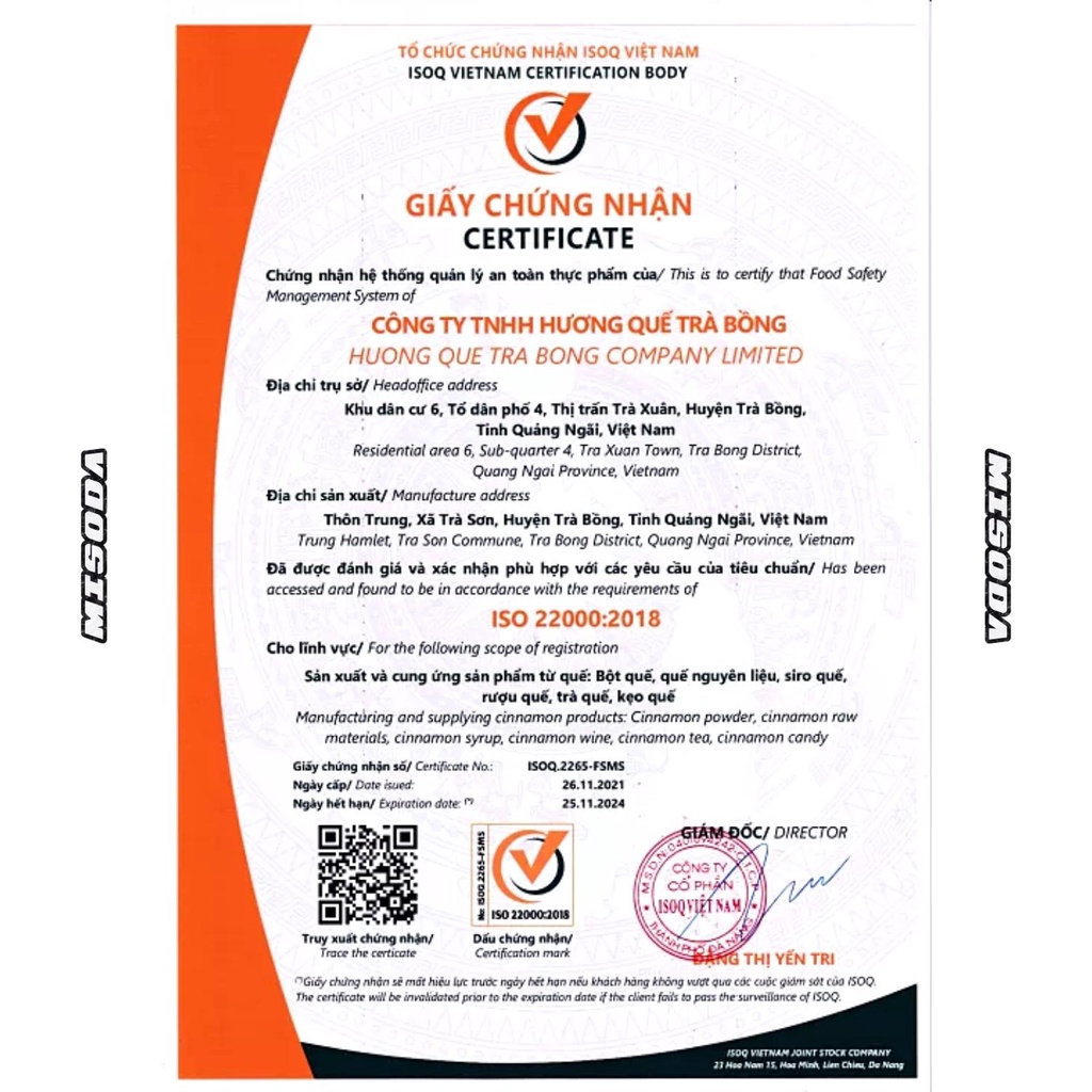 Nhang trầm loại đặc biệt Hương Quế Trà Bồng, thành phần tự nhiên, an toàn sức khỏe, mùi hương nhẹ nhàng, dài 30 - 38cm