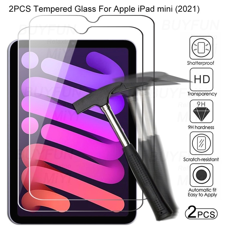 Set 2 kính cường lực chống cháy nổ 9H cho Ipad Mini 6 I Pad Mini6 2021 6Th Generation 8.3"