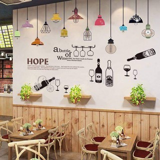 Decal dán tường combo trang trí