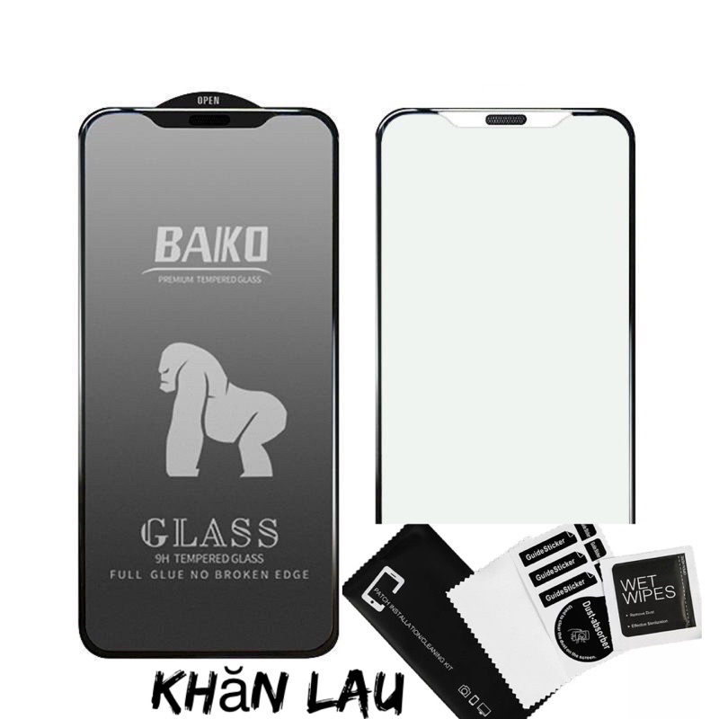 Kính cường lực chống nhìn trộm chống bám bụi siêu bền Baiko Kingkong cho các dòng iphone