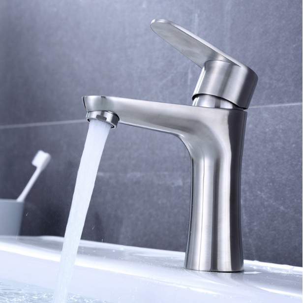 Vòi nước INOX 304 cho lavabo, vòi nước bồn rửa mặt 2 chế độ nóng lạnh S0203