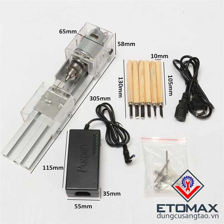 Máy tiện mini DIY V1 siêu tiện lợi