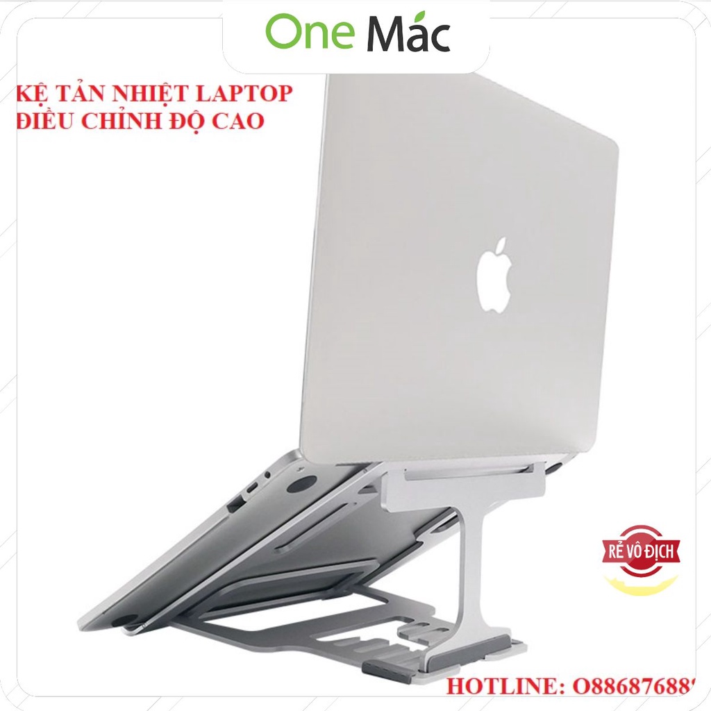 Giá đỡ laptop nhôm tản nhiệt SENZANS có thể gấp gọn SE-S35  kích thước lớn, 5 mức điều chỉnh.