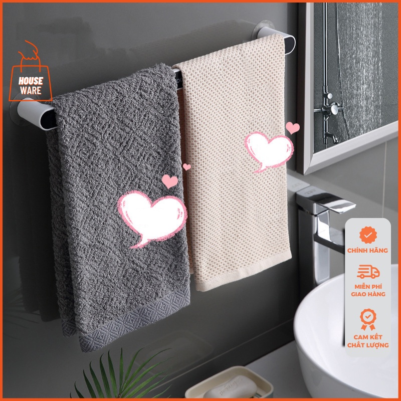 Giá treo khăn nhà tắm ECOCO chính hãng thanh treo khăn dán tường đơn giản hiện đại E1929