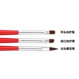 Bộ cọ bản cọ vẽ 3 cây, 3 cây 3 kiểu đầu cọ dễ vẽ bột , gel làm nail