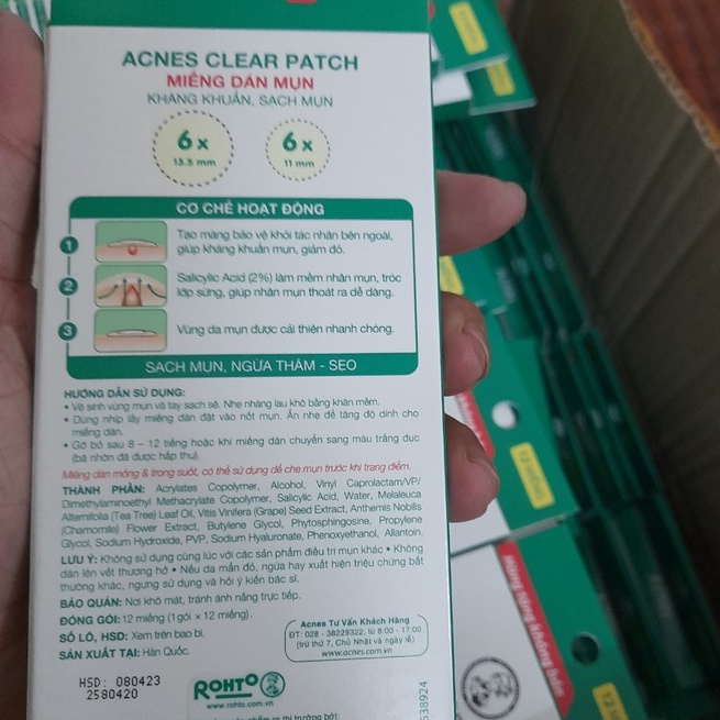 Miếng Dán Mụn Acnes Clear Patch